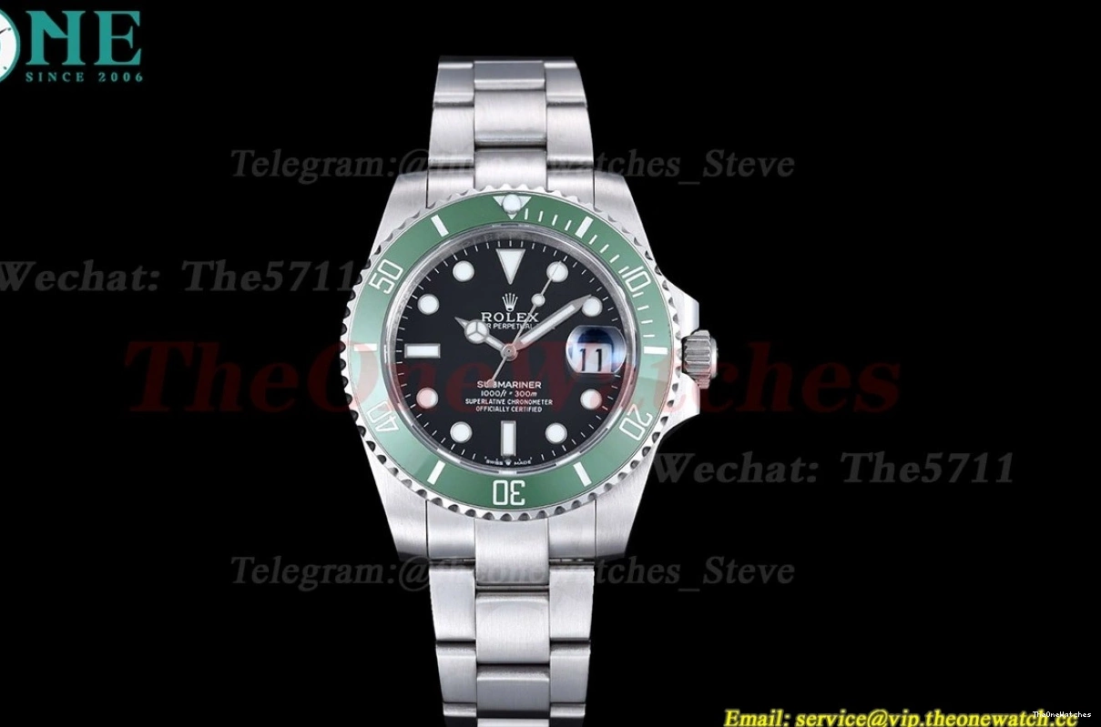 Black 41mm GDF Submariner SS MY8215 SS 126610LV 1224